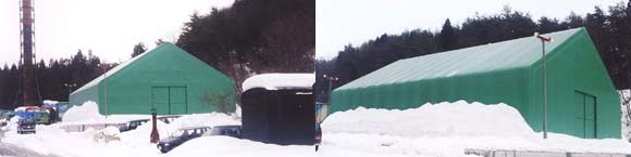 耐雪型テント倉庫